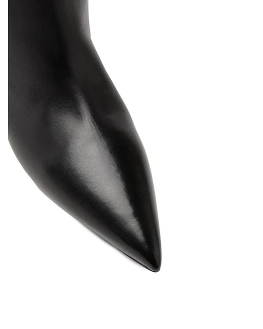 Marsèll Black Spino Pointed-Toe Leather Boots