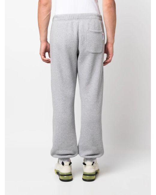 Autry Gray Logo-Print Cotton Track Pants for men