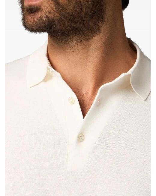 Brooks Brothers White Cotton Polo Shirt for men