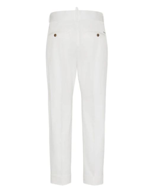 DSquared² White Tailored Trousers