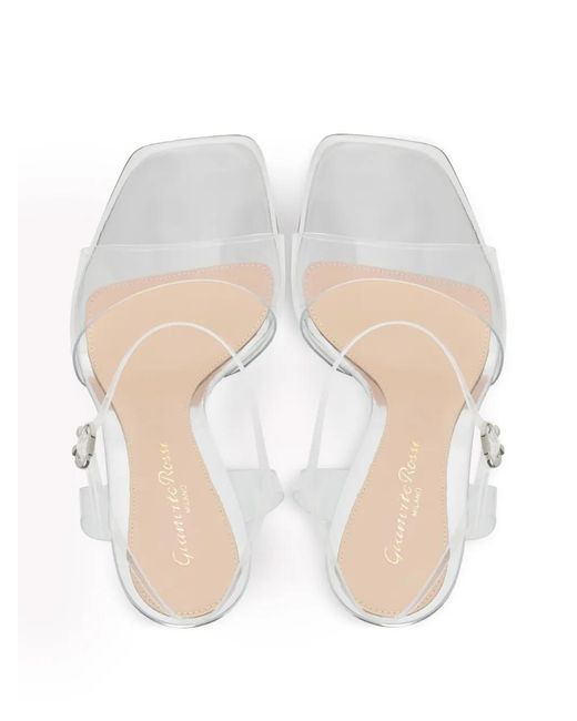 Gianvito Rossi White 95Mm Cher Heeled Sandals
