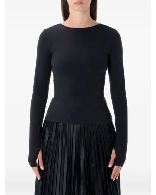 Top A Maniche Lunghe di Nike in Black