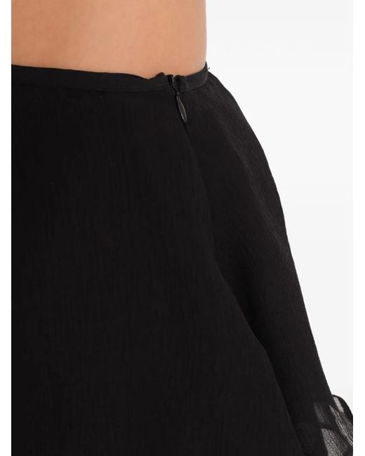 Amir Slama Black Lace Tiered Skirt