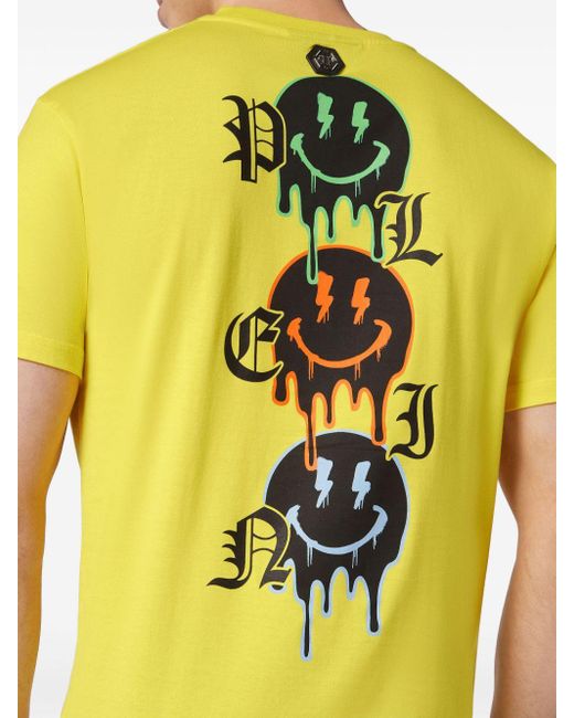T-shirt à imprimé graphique Philipp Plein pour homme en coloris Yellow