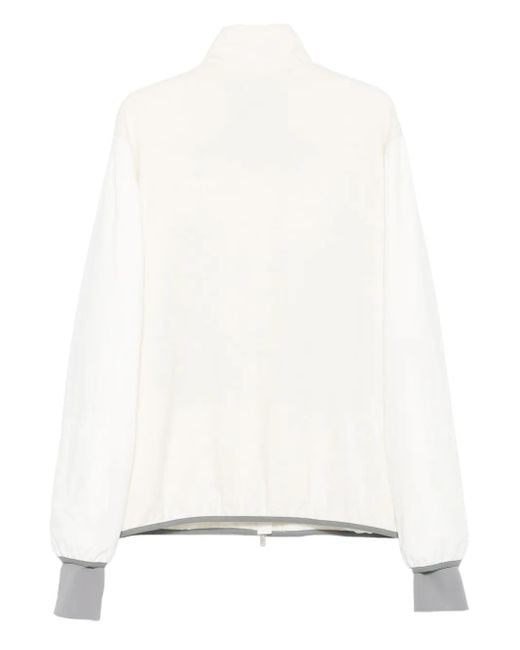 Brunello Cucinelli White Wool-Blend Jacket for men