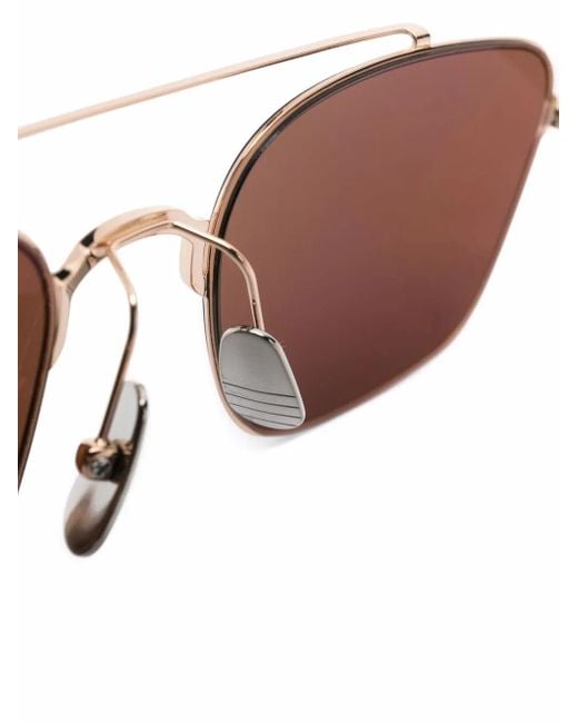 Thom Browne Brown Square-Frame Sunglasses