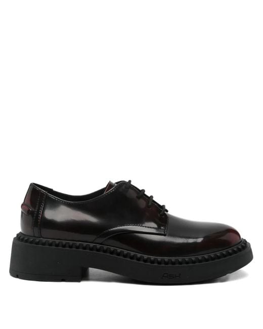 Ash Black Mercury Lace-Up Derby Shoes