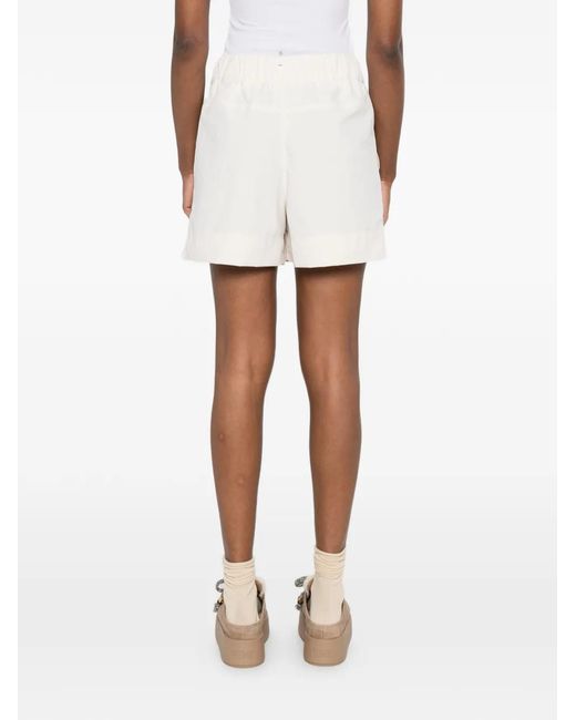 Short À Patch Logo Moncler en coloris White