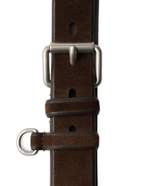 Prada White Suede Belt