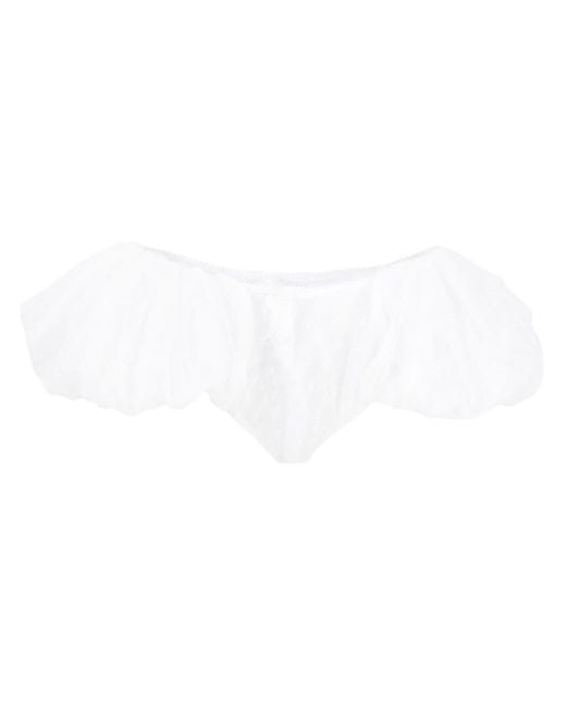 Jacquemus White Le Short Chouchou Embroidered Shorts