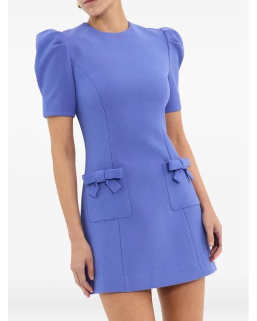 Robe Courte À Manches Bouffantes Violetta Rebecca Vallance en coloris Purple