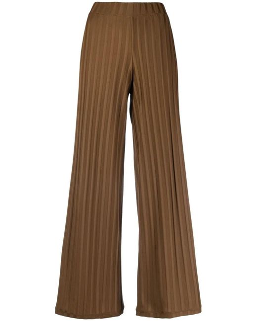 Viktor & Rolf Ribgebreide Broek in het Brown