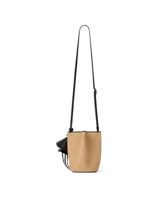 Givenchy Black Mini Span Logo-Print Bucket Bag
