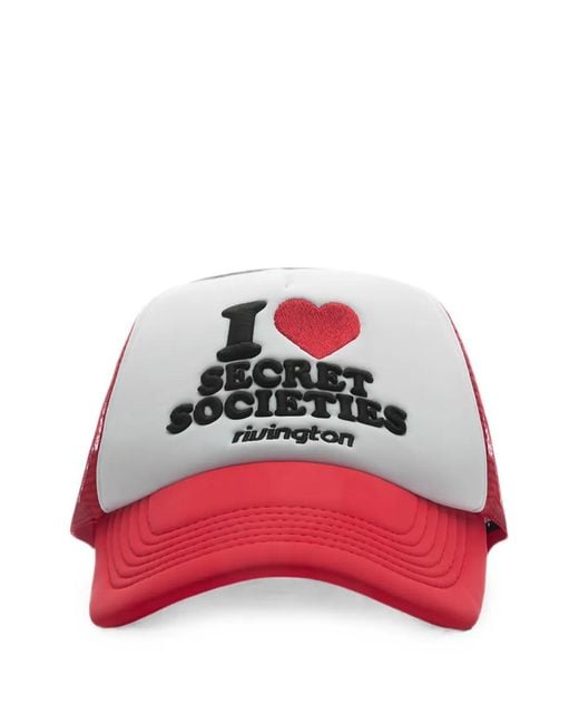 RIVINGTON roi Rebis Red Secret Societies Trucker Hat for men