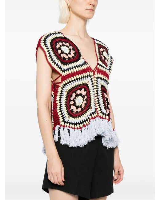 LaDoubleJ Red Sole Star Top