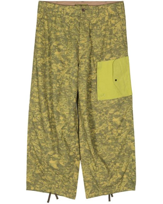 Pantaloni con stampa camouflage di C P Company in Green da Uomo
