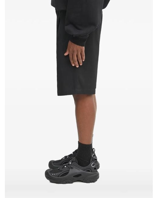 Wacko Maria Black Pleated Shorts for men