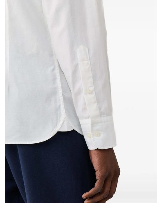 Hackett White Garment-Dyed Oxford Shirt for men