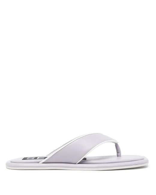 Senso White Issac Thong-Strap Sandals
