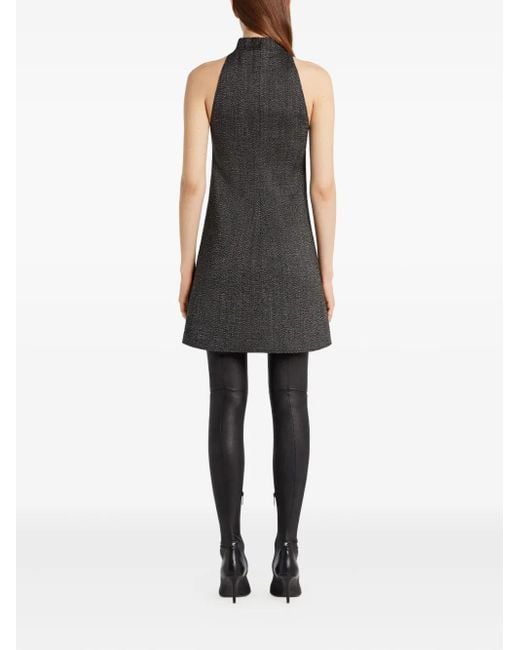 Courreges Gray High-Neck Sleeveless Dress
