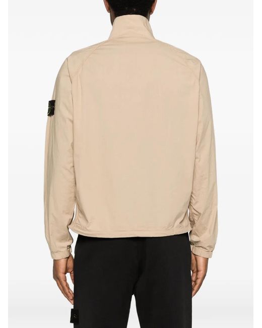 Stone Island Natural Logo-Patch Jacket for men