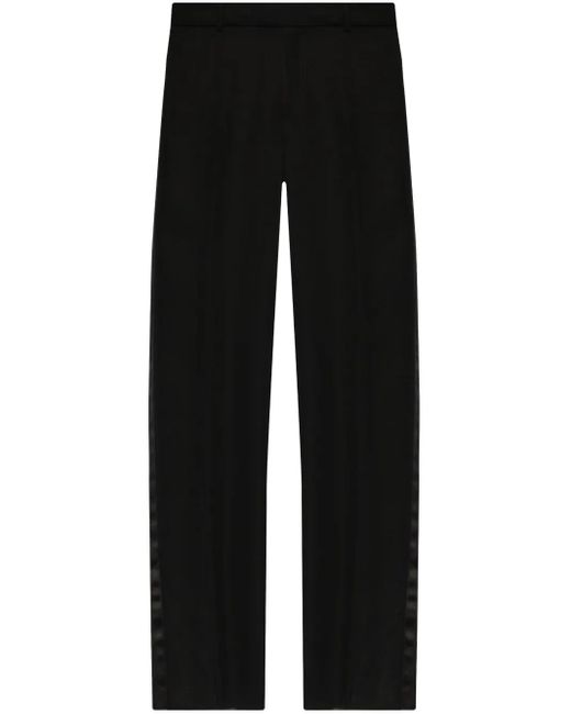 Pantalones anchos de esmoquin Alexander McQueen de hombre de color Black