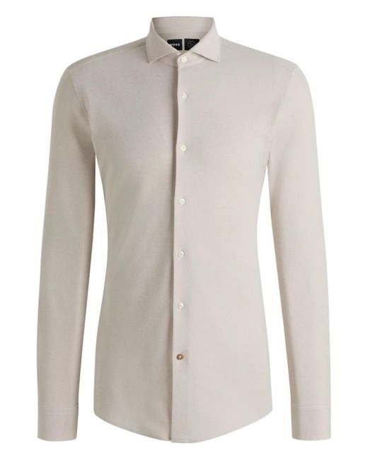 Camisa De Algodón Boss de hombre de color White