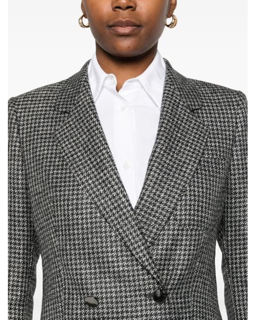 Tagliatore Blazer Met Pied-De-Poule Print in het Gray