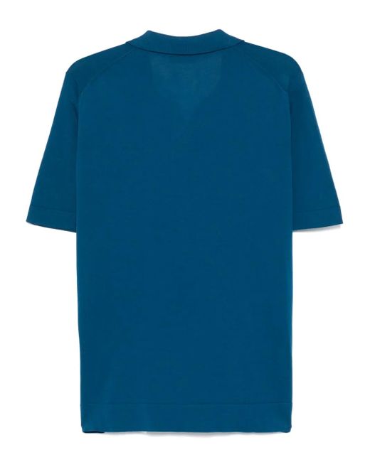 Dell'Oglio Blue Cotton T-Shirt for men