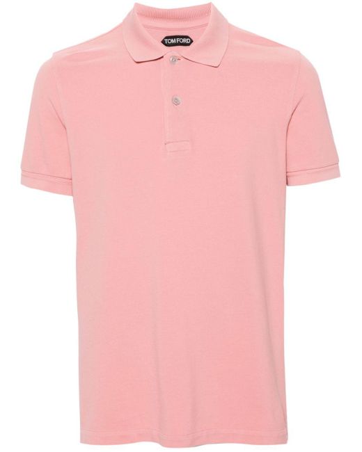 Tom Ford Katoenen Poloshirt in het Pink voor heren