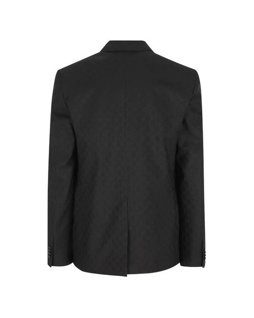 Gucci Black Patterned Pin Blazer for men