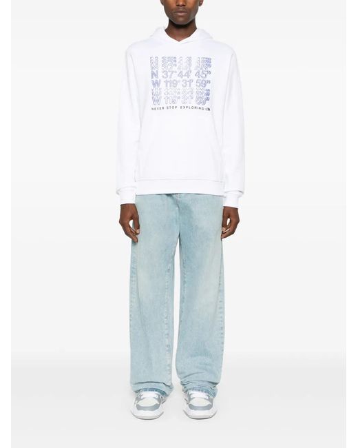 The North Face White Coordinates Hoodie for men