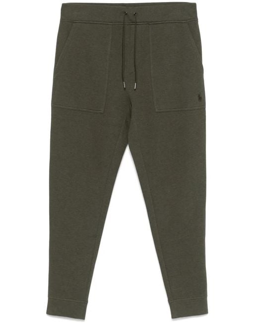Polo Ralph Lauren Green Piqué Drawstring Track Pants for men
