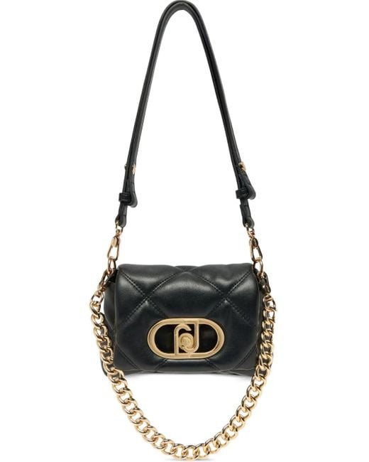Petit Sac Porté Épaule Lapuffy À Design Matelassé Liu Jo en coloris Black