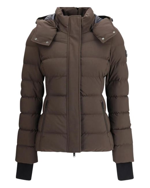 Moose Knuckles Brown Betta Hooded Quilted Jacket