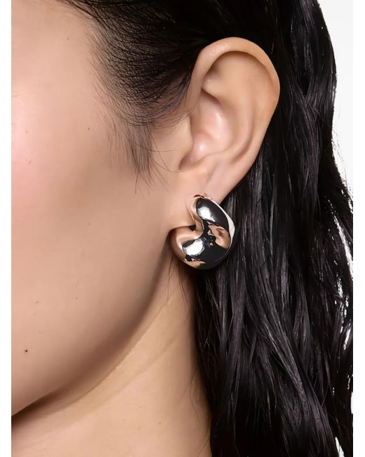 Maria Black White Saddle Earring Medium