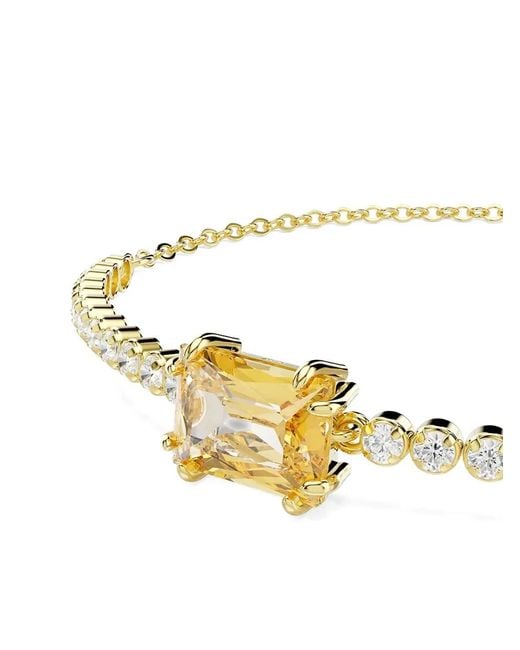 Swarovski Metallic Matrix Tennis Crystal-Embellished Bracelet