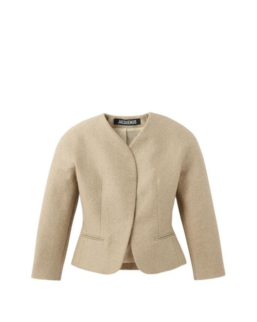 Jacquemus Natural The Mini Ovalo Jacket