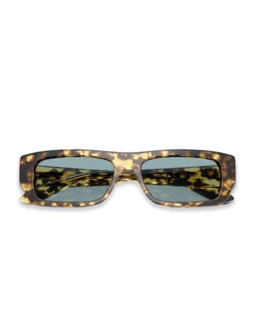 Vogue Eyewear Blue Tortoiseshell Rectangle Sunglasses