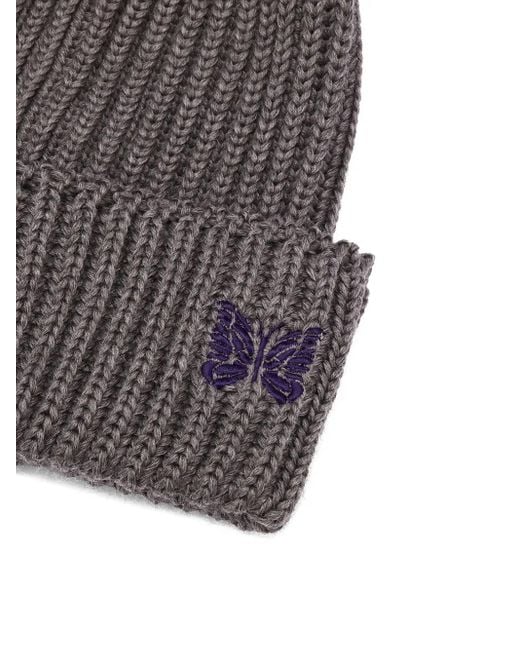 Gorro con mariposa bordada Needles de hombre de color Gray