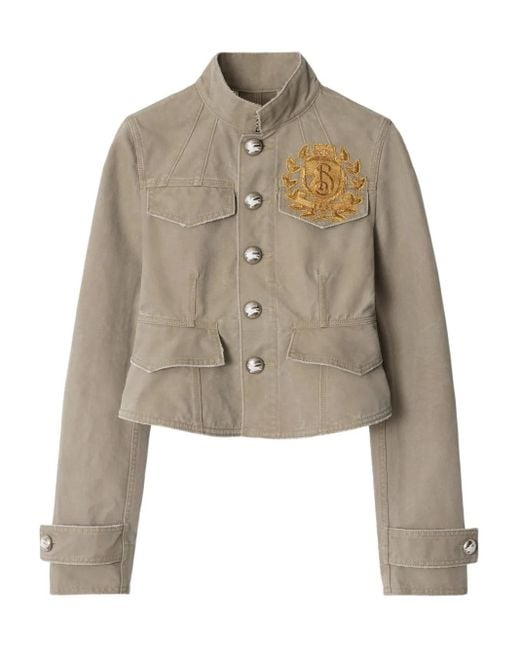 Burberry Natural B Crest Cotton Jacket