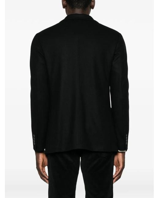 Blazer Con Botones Canali de hombre de color Black
