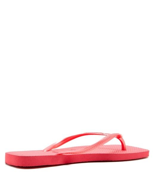 Havaianas Pink Slim Square Flip-Flops