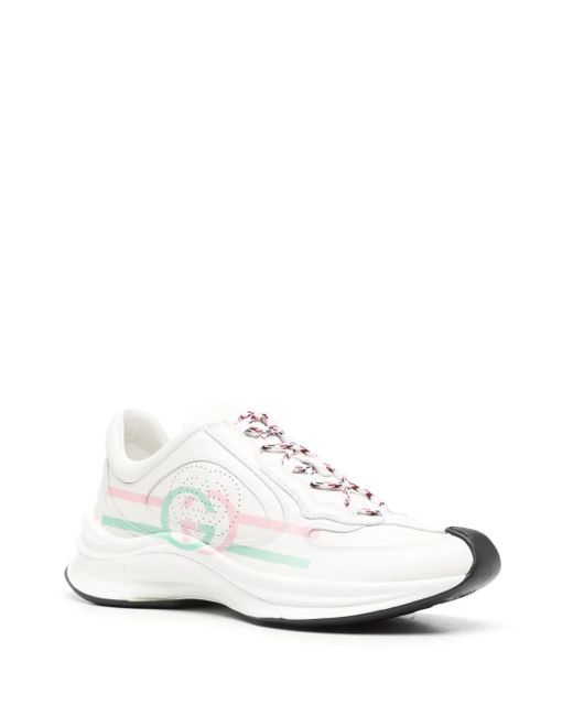Gucci White Run Leather Sneaker