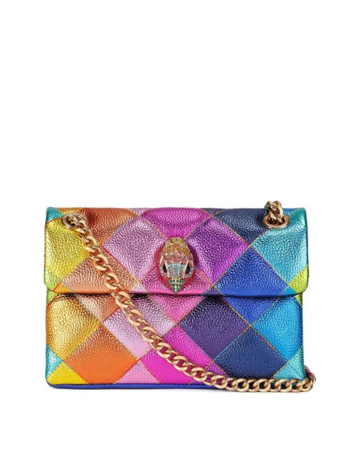 Kurt Geiger Purple Mini Kensington Clutch Bag