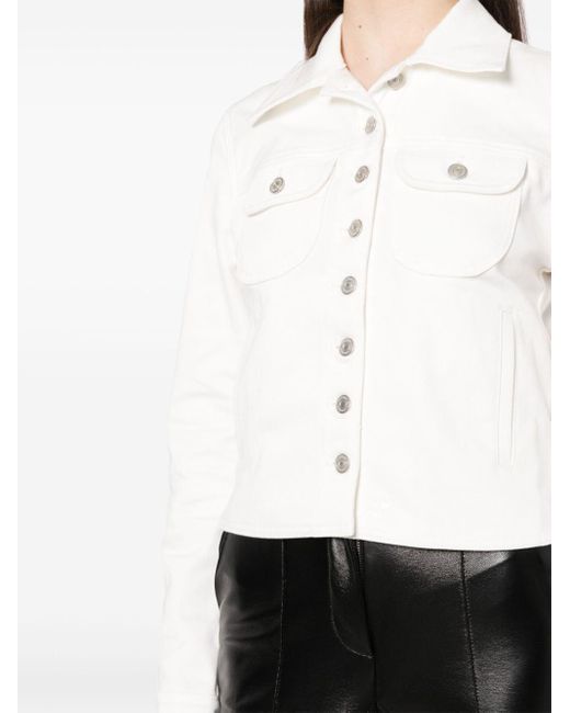 Courreges White Long-sleeve Denim Jacket