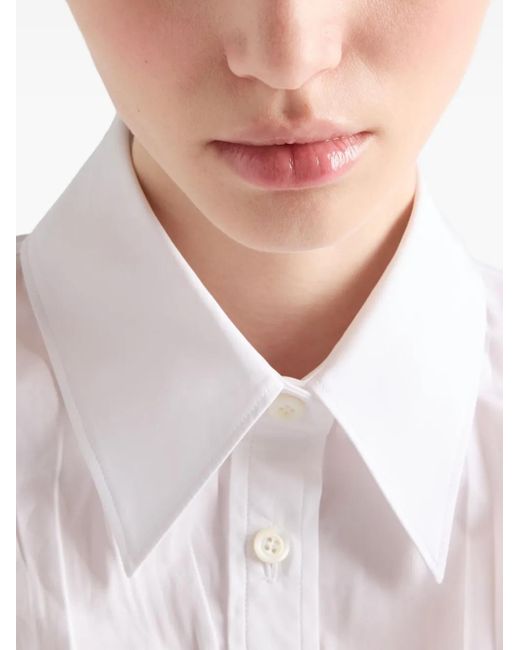 Prada White Poplin Shirt
