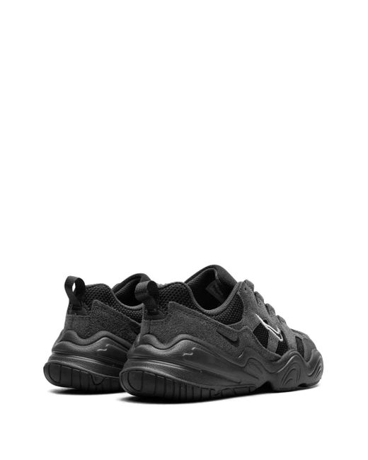 Nike Black Mesh Suede Lace-Up Sneakers