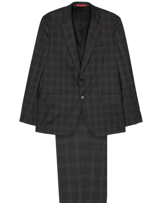 Isaia Black Single-breasted Suit for men
