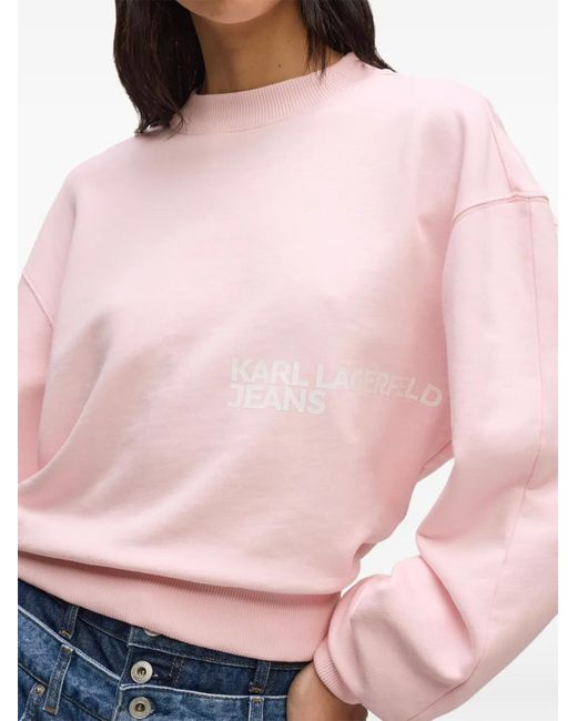 Karl Lagerfeld Pink Logo Sweatshirt